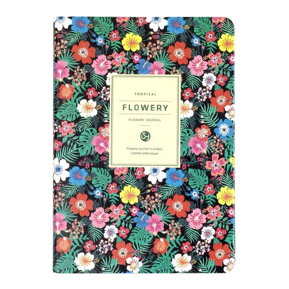 Ynsdnzl Undated A5 Weekly Monthly Planner With Flower Cover & Tabs, 200-Page Hardcover Journal For Academic & Personal Scheduling