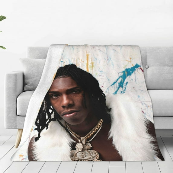 Ynw Melly Ultra-Soft Micro Fleece Blanket Throw All Season Fuzzy Lightweight Throw Blankets For Office Company Home Couch Bed Sofa 50"X40"