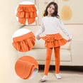 thumbnail image 1 of Ynynloco 2 in 1 Girls Leggings with Skirt High Waisted Tennis Athletic Flowy Tutu Skirted Legging with Pockets for Kid, 1 of 8