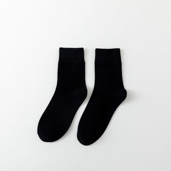 Ynynloco 7 Pairs of Comfortable Fashion Athletic Socks for Women, Solid Color, Soft Ankle Crew Stretch Socks