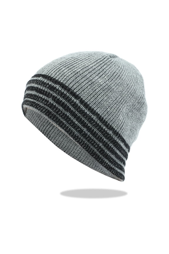 Beanie Hat for Heads, Large Winter Knit Hats Ribbed Stocking Classic Casual Hat Ski Skull Cap for Outdoor & Daily Use