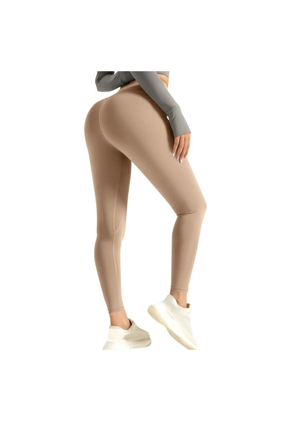 Buff Lifting Solid Color Women Leggings Tummy Control High Waisted Soft Stretch Yoga Pants Running Gym Athletic Leggings