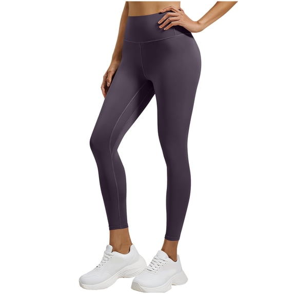 Ynynloco Buttery Soft Leggings for Women - High Waisted Tummy Control Soft No See Through Workout Yoga Cycling Tights Pants for Workout