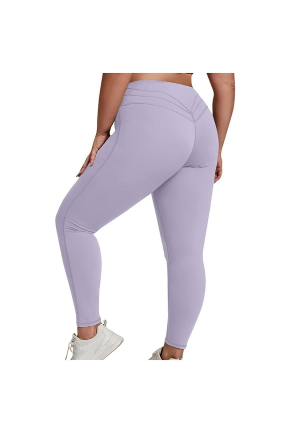 Compression Leggings for Women Ankle Length High Waisted Buff Lifting Tummy Control Yoga Pants Workout Athletic Daily Leggings