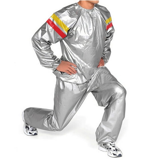 Ynynloco Duty SFitnes sauna Suit Men Weight Loss Exercise Slim Gym Fitness Workout Anti-Rip Sweat Sauna Suits
