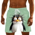 thumbnail image 1 of Ynynloco Funny Cartoon Men's Beach Shorts Swim Trunks Quick Dry Casual Swim Shorts with Pockets, 1 of 5