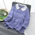 thumbnail image 1 of Ynynloco Girls Plaid Dresses Classic Gingham Doll Neck Button Down School Uniform Dress Kids Cotton Cute Preppy Mini Dress, 1 of 7