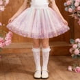 thumbnail image 1 of Ynynloco Girls Sparkle Rainbow Flower Tutus Princess Ballet Dance Layered Tulle Tutu Skirts with Sequin Stars, 1 of 9
