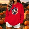 thumbnail image 1 of Ynynloco Halloween Sweatshirt Pullover Top for Women Graphic Long Sleeve Casual Hoodie Fall Daily Wear, 1 of 5