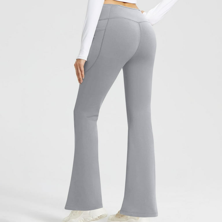 Ynynloco High Waisted Flare Leggings for Women Bootcut Yoga Pants - Main Image