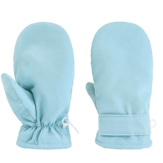 Ynynloco Kids Long Cuff Winter Warm Waterproof Snow Ski Mitten Outdoor Snow Play Gloves for Toddler Boys Girls