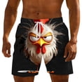 thumbnail image 1 of Ynynloco Men Swim Trunks Drawstring Elastic Waist Quick Dry Beach Shorts with Mesh Lining Swimwear Bathing Suits, 1 of 3