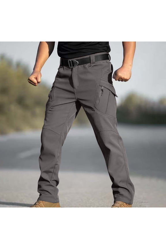 Men's Casual Cargo Pants Drawstring Hiking Pants Workout Tactical Joggers Sweatpants for Men, Outdoor Apparel