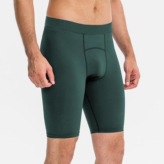 Ynynloco Men's Compression Shorts – Quick Dry Athletic Performance Underwear with Support for Running & Workout