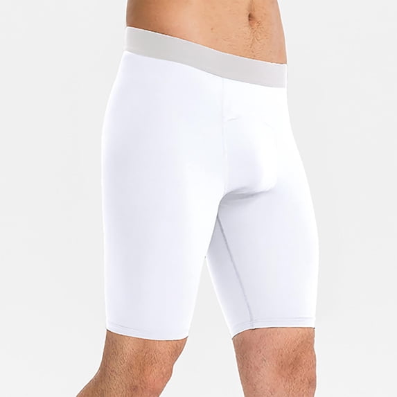 Ynynloco Men's Compression Shorts – Quick Dry Athletic Performance Underwear with Support for Running & Workout