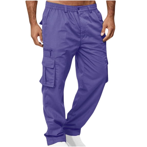 Ynynloco Men's Flex Stretch Tactical Pants, Water Resistant Ripstop Cargo Pants, Lightweight Outdoor Work Hiking Pants