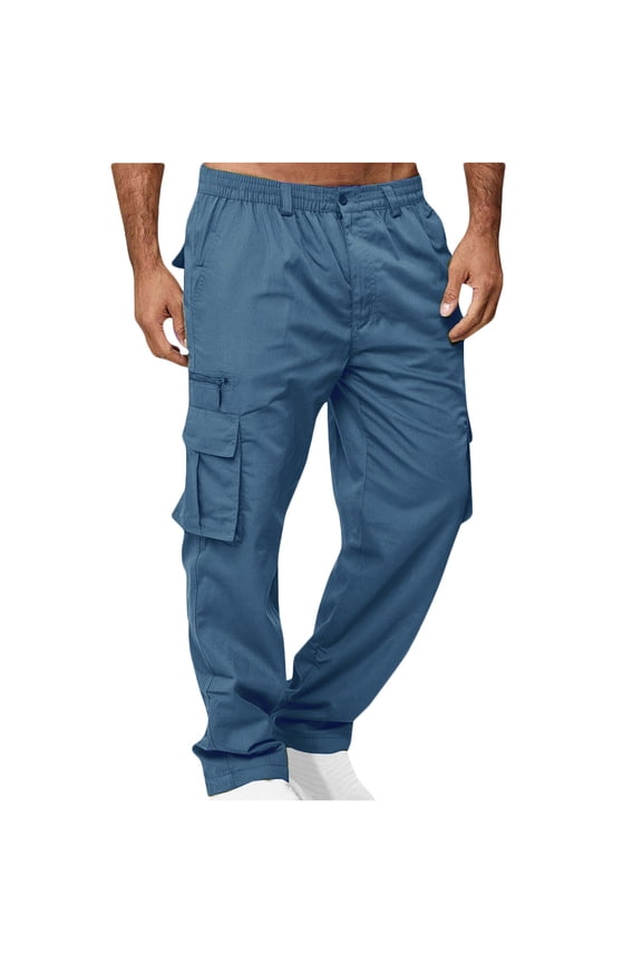 Men's Flex Stretch Tactical Pants, Water Resistant Ripstop Cargo Pants, Lightweight Outdoor Work Hiking Pants