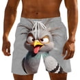 thumbnail image 1 of Ynynloco Men's Funny Cartoon Print Trunks Quick Dry Beach Shorts Swim Trunks with Drawstring, 1 of 5