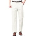 thumbnail image 1 of Ynynloco Men's Pleated Straight-Fit Chino Pants with Expandable Waistband, Casual Pants, Non-Iron Fabric, 1 of 7