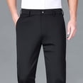 thumbnail image 1 of Ynynloco Men's Slim Fit Dress Pants Business Casual Trousers Polyester Blend Straight Leg Pants for Men, 1 of 5