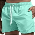 thumbnail image 1 of Ynynloco Men's Swim Trunks Quick Dry Beach Shorts with Pockets and Mesh Lining with Drawstring Waist, 1 of 4