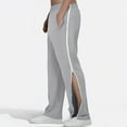 thumbnail image 1 of Ynynloco Men' s Tear Away Basketball Pants Post Surgery Pants 2 Sides Zippers with Pockets,Open Bottom and Loose Fit Recovery Pants for Post-op,Disabled and Incontinence, 1 of 5