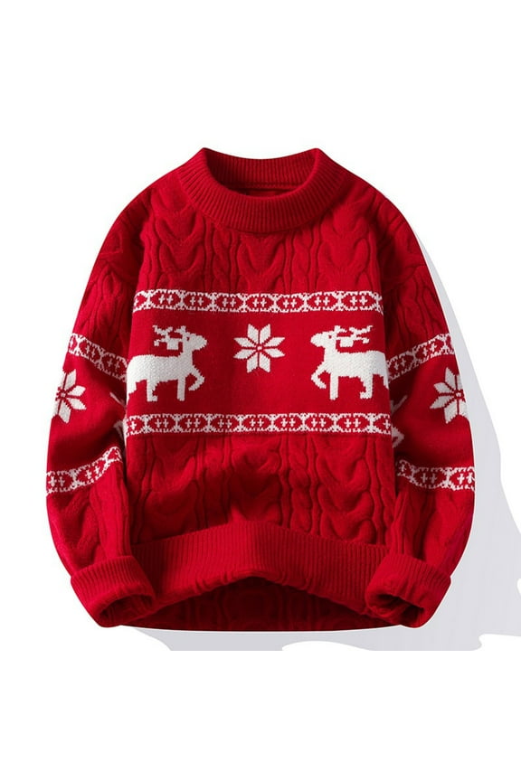 Men's Turtleneck Sweater Slim Fit Funny Christmas Cotton Knitted Pullover Sweater Casual Lightweight Long Sleeve Top