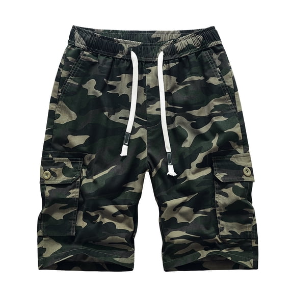 Ynynloco Mens Athletic Camouflage Shorts Running Shorts Quick Dry Workout Shorts Lightweight Gym Basketball Shorts Zipper Pockets