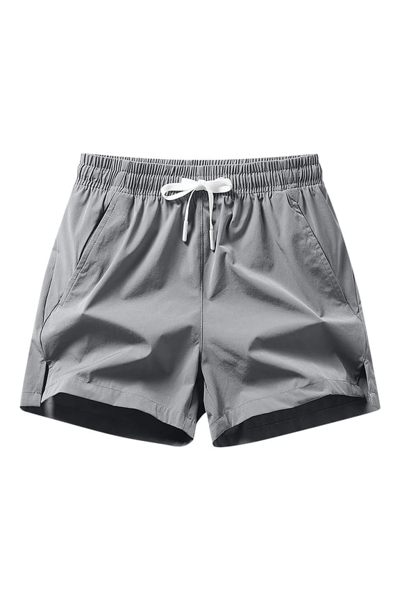 Mens Shorts 5 Inch Lightweight Drawstring Waist Athletic Shorts Summer Quick Dry Beach Gym Workout Running Casual Shorts