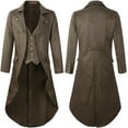 thumbnail image 1 of Ynynloco Mens Steampunk Vintage Tailcoat Jacket Pirate Coat Steampunk Jacket Renaissance Jacket Halloween Hatter Costume, 1 of 4