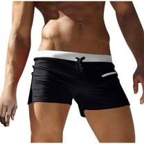 Ynynloco Mens Swim Trunks Swimwear Bathing Suit Swim Brief Square Leg Board Short S-2XL