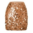 thumbnail image 1 of Ynynloco Oversized Sequin Skirt for Women Stretchy Bodycon Mini Skirts Sexy Sparkly Skirt Glitter Shiny Skirt Night Out Party, 1 of 5