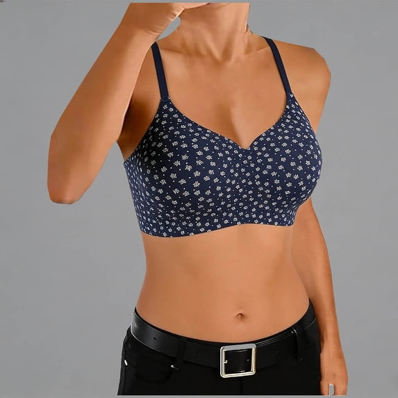 Ynynloco Seamless Bras for Women No Underwire Push Up Full Coverage Bra Wirefree Bralettes Soft Everyday Bra