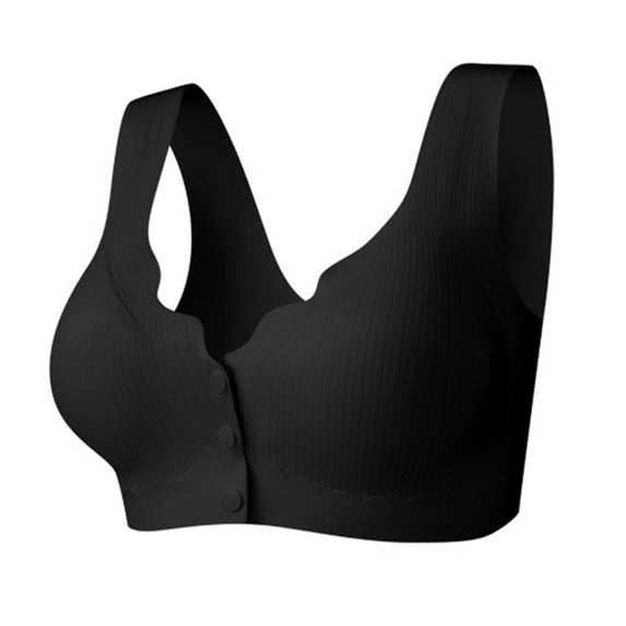Ynynloco Seamless Front Close Wireless Bras for Women with Jelly Soft Support, Smoothing Padded Bralette