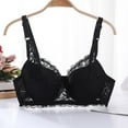 thumbnail image 1 of Ynynloco Sexy Lingerie for Women's Lace Underwire Bra Sheer See Through Bras Lace Full Coverage Non Padded Underwired Bra, 1 of 3