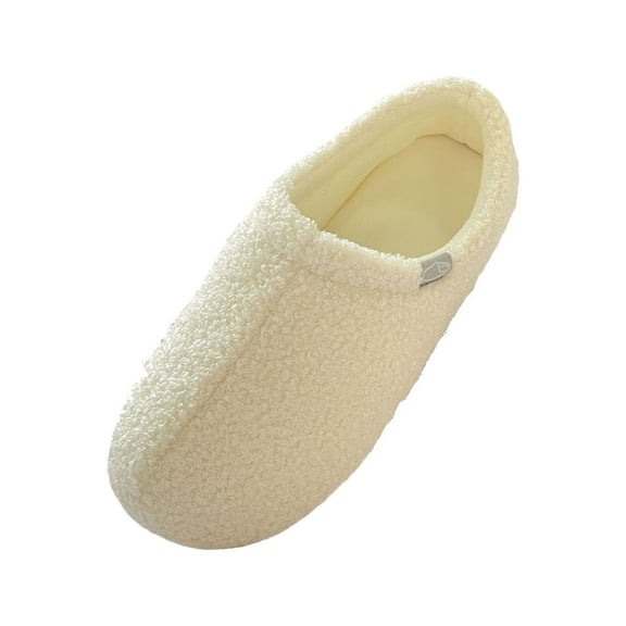 Ynynloco Slippers for Men Teddy Fleece Memory Foam Bedroom Sock Shoes Warm Arthritis Edema Swollen Neuropathy Slippers for Women Men