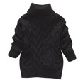 thumbnail image 1 of Ynynloco Toddler Baby Boys Girls Knit Sweaters Cable Turtleneck High Collar Fall Winter Soft Warm Chunky Sweater Pullover Tops, 1 of 5