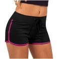 thumbnail image 1 of Ynynloco Women Summer Comfy Workout Athletic Shorts Low Rise Lounge Pajama Mini Shorts with Drawstring and Pockets, 1 of 7