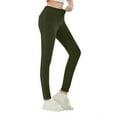 thumbnail image 1 of Ynynloco Women's Classic High Rise Slimming Waisted Jeggings Pants Stretchy Tummy Control Skinny Jean Leggings with Pockets, 1 of 7
