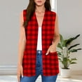 thumbnail image 1 of Ynynloco Women's Long Knit Cardigan Vest with Pockets Machine Washable Casual Sleeveless Open Front Draped Duster Vest, 1 of 7