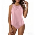 thumbnail image 1 of Ynynloco Women's Swimsuit Tankini Tummy Control Bathing Suits Two Piece Full Coverage Slim Swim Suits with High Waisted Bottom, 1 of 7