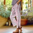 thumbnail image 1 of Ynynloco Women's Wide Leg Lounge Elastic Waist Pants with Side Pockets Lightweight High Waisted Adjustable Tie Knot Loose Trousers, 1 of 6