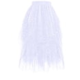 thumbnail image 1 of Ynynloco Womens A-Line Glitter Star Asymmetrical Tulle Tutu Skirt Flowy Fairy Sparkle Party Mesh Tea Length Big Hem Skirts, 1 of 6