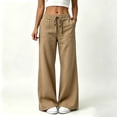 thumbnail image 1 of Ynynloco Womens Linen Pants Wide Leg High Waisted Pull On Drawstring Casual Baggy Flowy Pants with Pockets, 1 of 7