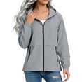 thumbnail image 1 of Ynynloco Womens Waterproof Raincoat Lightweight Breathable Hooded Rain Jacket Rain Coat Outdoor Active Windbreaker with Pocket, 1 of 8
