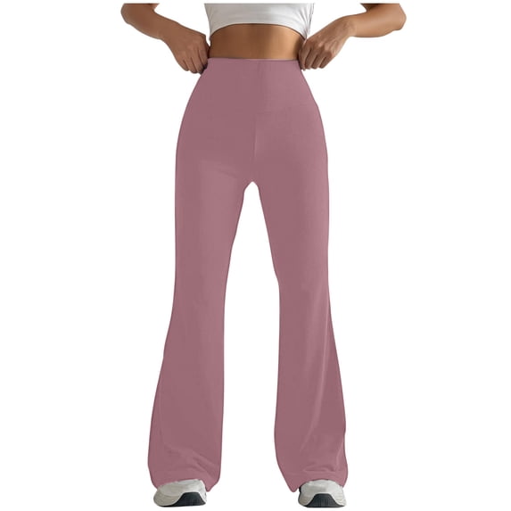 Ynynloco Yoga Pants Women Wide Leg High Waist Bootcut Workout Flare Leggings Tummy Control Stretch Casual Lounge Pants