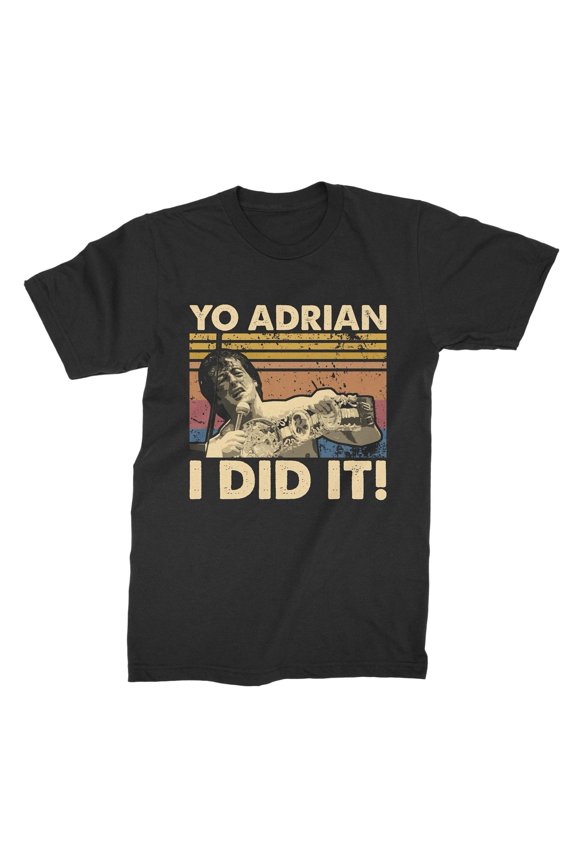 Yo Adrian I Did It Vintage Retro T Shirt