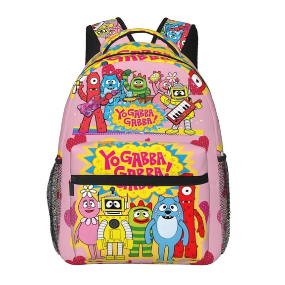 Yo-G-ab-ba Cartoon Ga-bb-a Backpack Lightweight Bookbag 3d Printing Large Capacity Casual Daypack For Women Men Travel Laptop Bag Multifunctional Bag