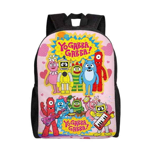 Yo Ga-Bba Cartoon Gab-Baland Backpack,3d Print Laptop Backpack Lightweight Casual Daypack Bookbag Multi-Function Travel Backpack