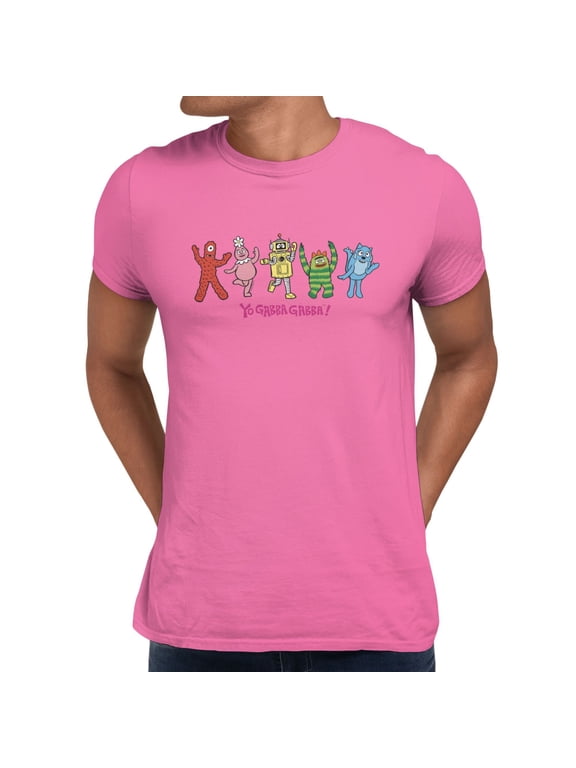 Dancing Characters Lineup Mens T-Shirt (Azalea, S-XXXL)